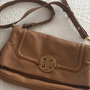 Tory Burch Royal Tan Amanda Foldover Messenger